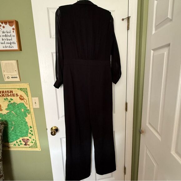 White House Black Market Charcoal Jumpsuit NWT Sz 8 - Picture 5 of 5